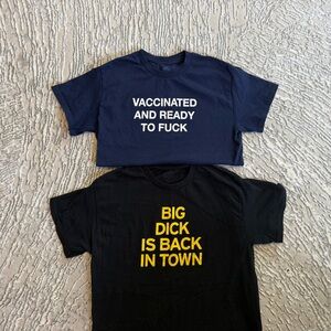 Men’s Graphic Tees in Navy and Black Danny Duncan funny tee’s